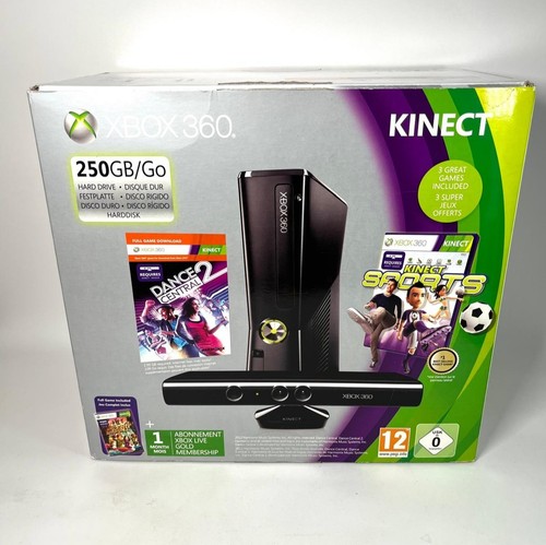 Xbox 360 slim 250gb kinect - 250gb,